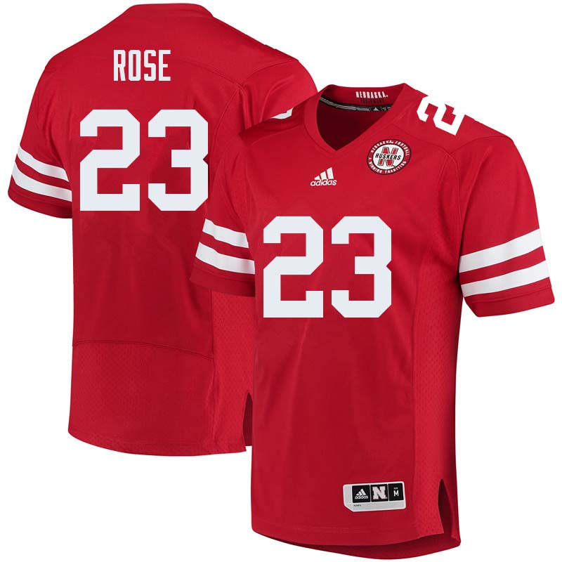 Men #23 Austin Rose Nebraska Cornhuskers College Football Jerseys Sale-Red - Click Image to Close